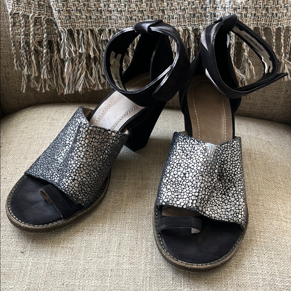 Humanoid Wrap Heel Sandals